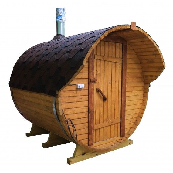 Sauna ogrodowa thermo drewno 2m + daszek 0.4 m VestHouse