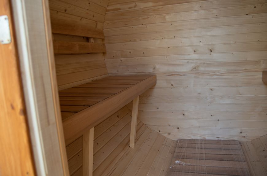 Sauna ogrodowa do samodzielnego montażu, thermo drewno 2m + daszek 0.4m VestHouse