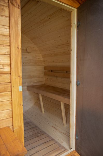 Sauna ogrodowa świerk 3m, przedsionek + daszek VestHouse